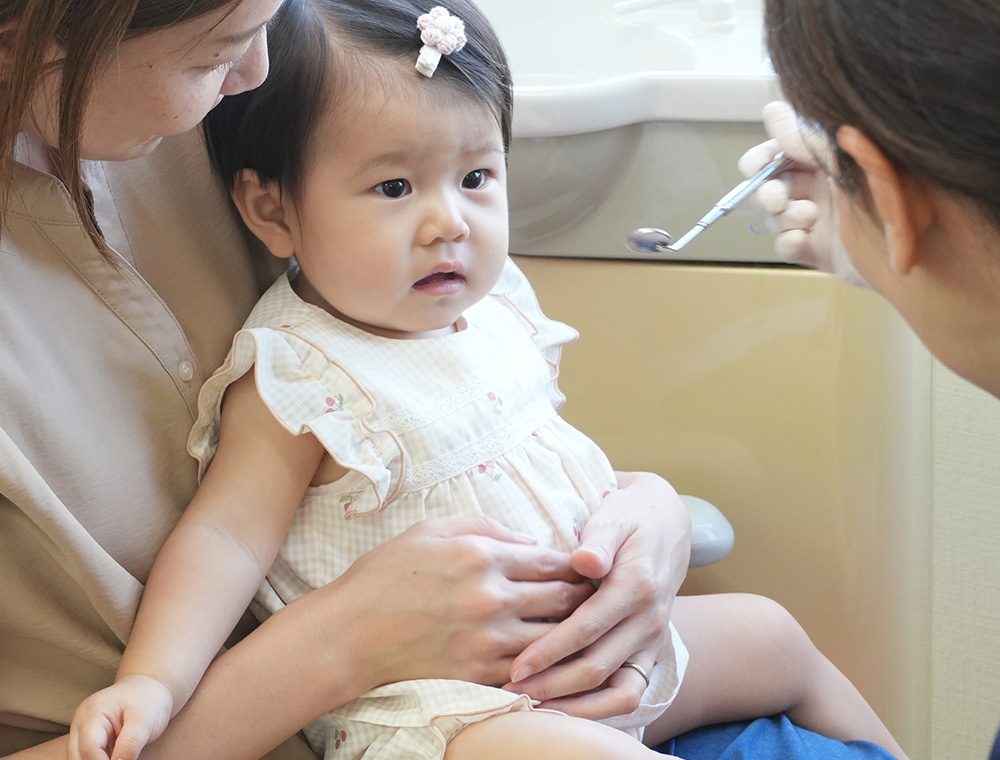 乳歯が生え始めたら「歯医者さんデビュー」を