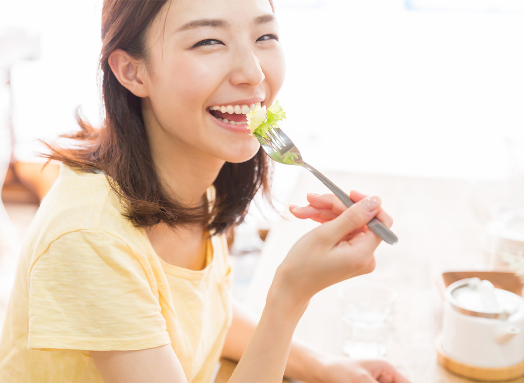自分の歯と同じようにしっかり噛める
